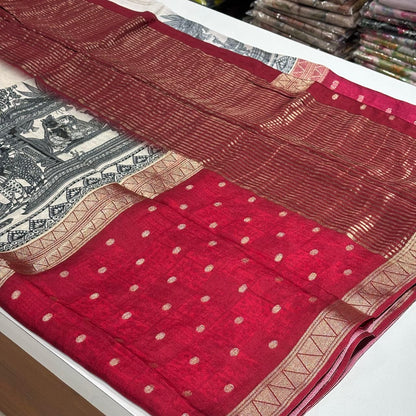 Designer Mysore Crepe Saree