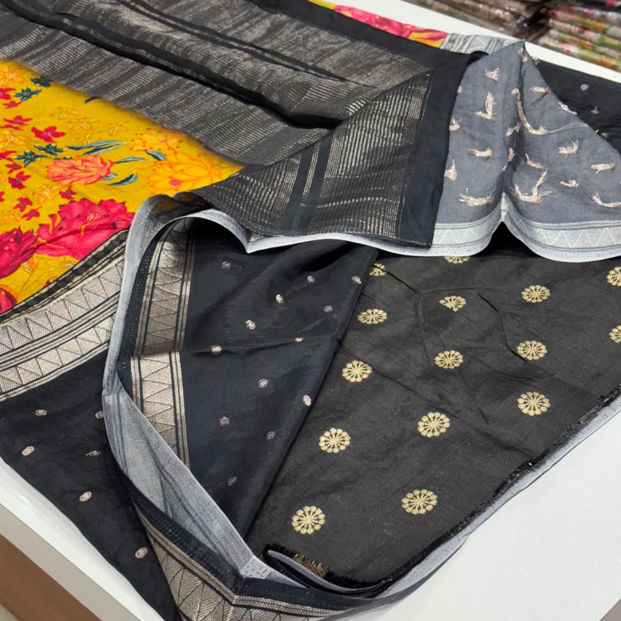 Designer Mysore Crepe Saree