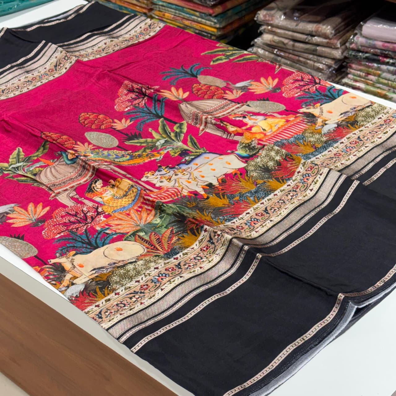 Designer Mysore Crepe Saree