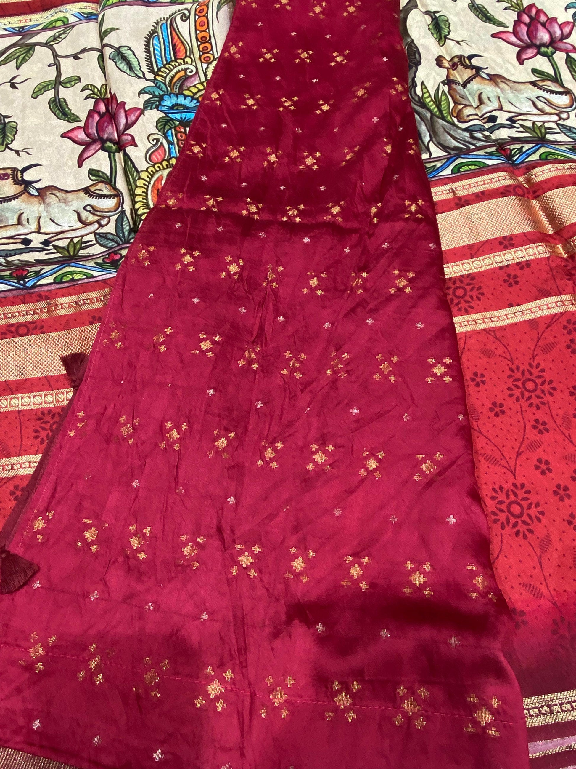 Designer Mysore Crepe Saree