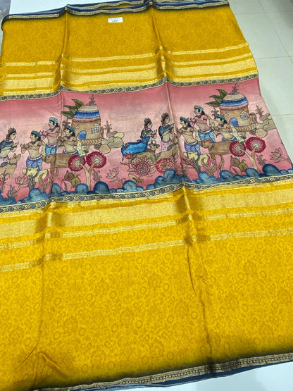 Designer Mysore Crepe Saree