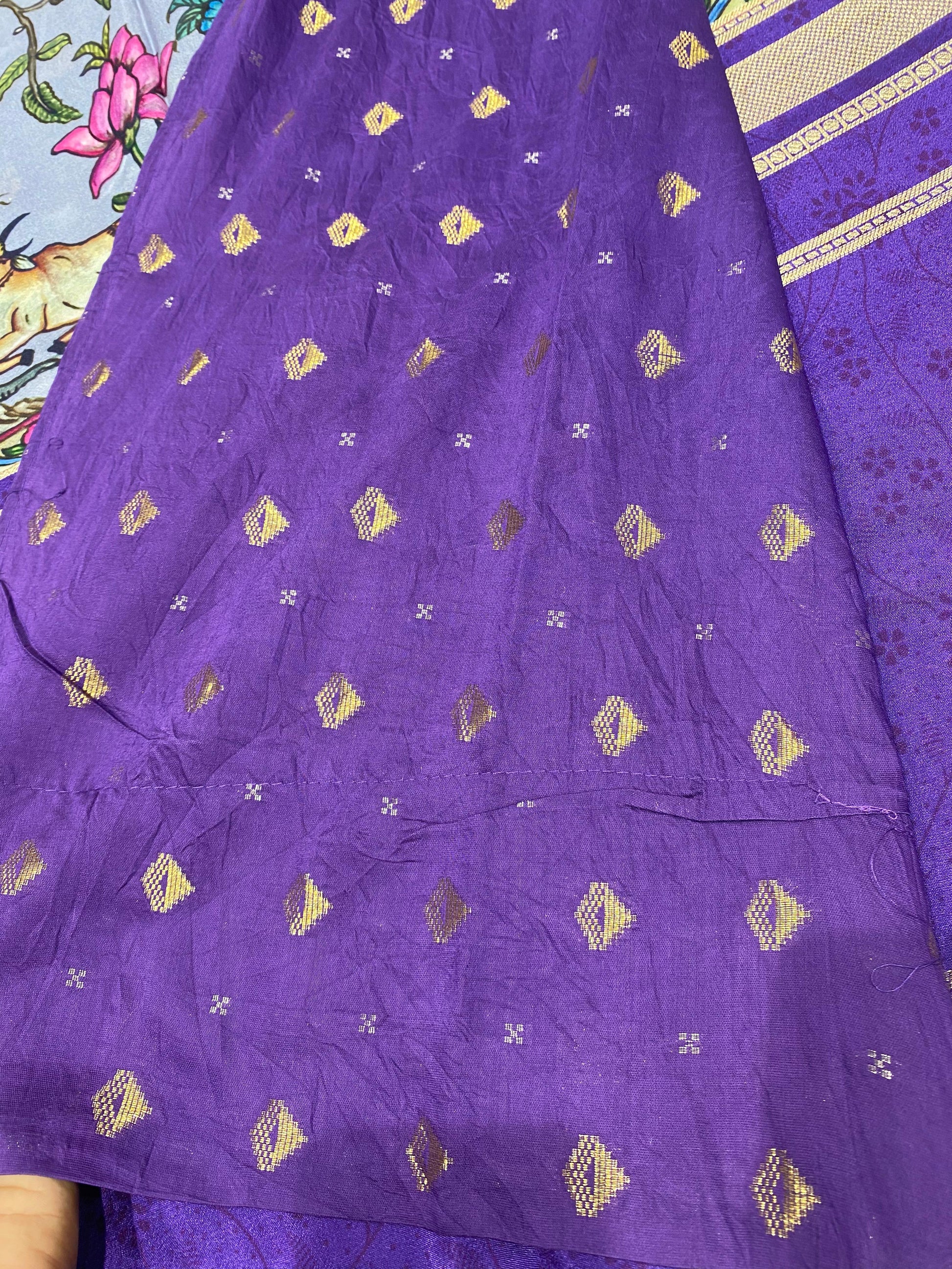 Designer Mysore Crepe Saree