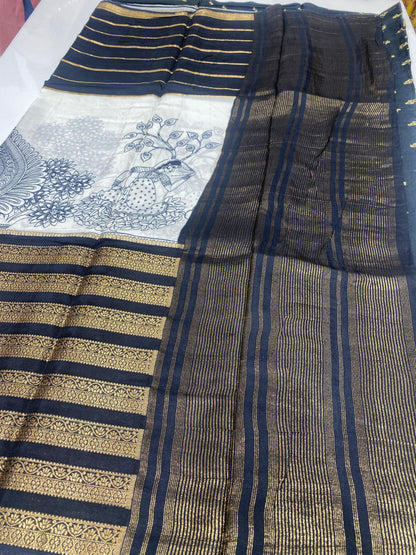 Designer Mysore Crepe Saree