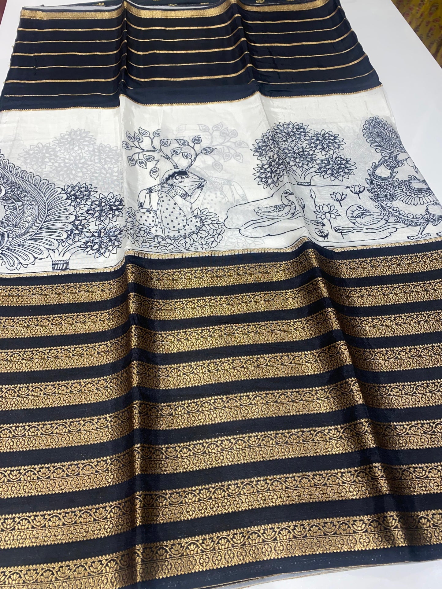 Designer Mysore Crepe Saree