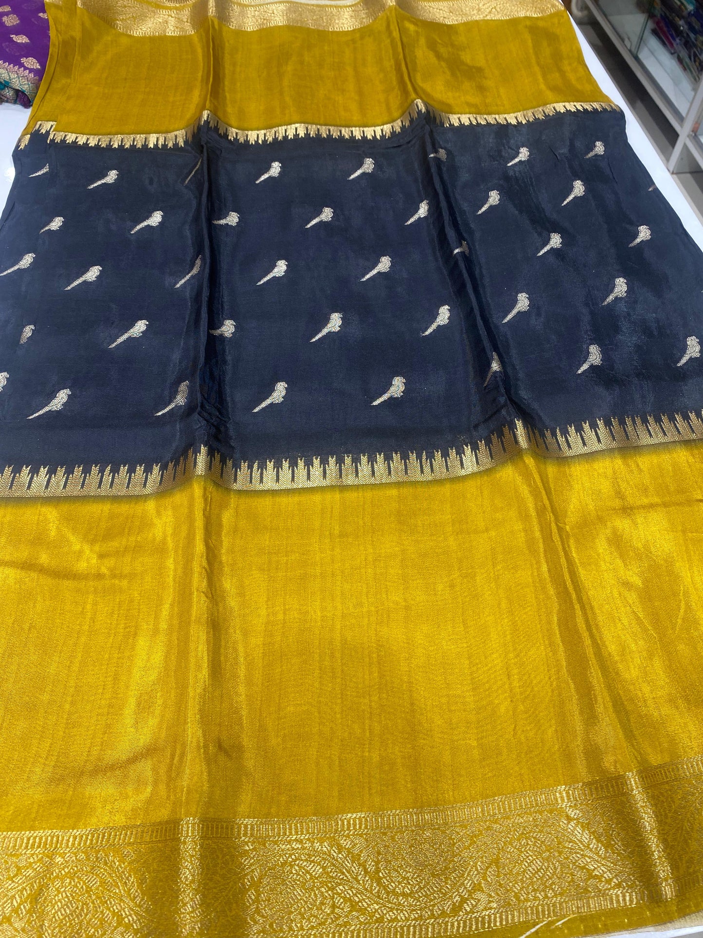 Designer Mysore Crepe Saree