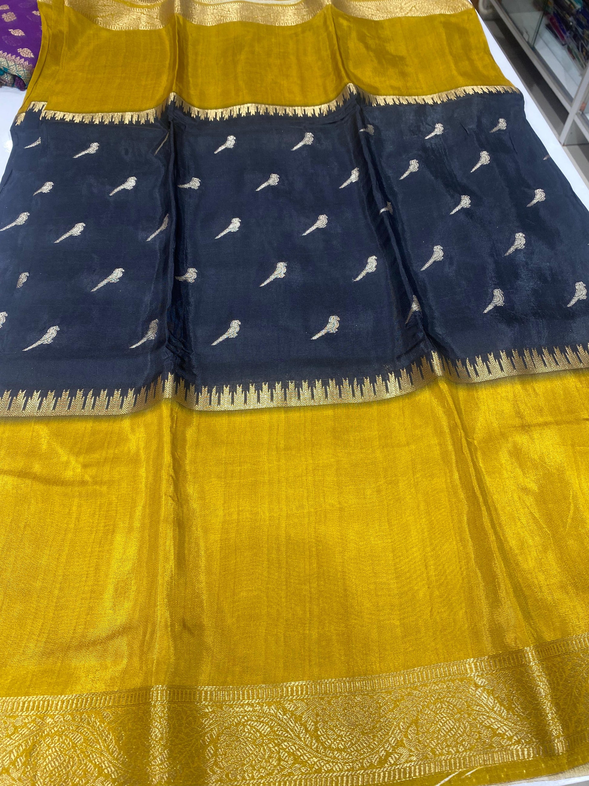 Designer Mysore Crepe Saree