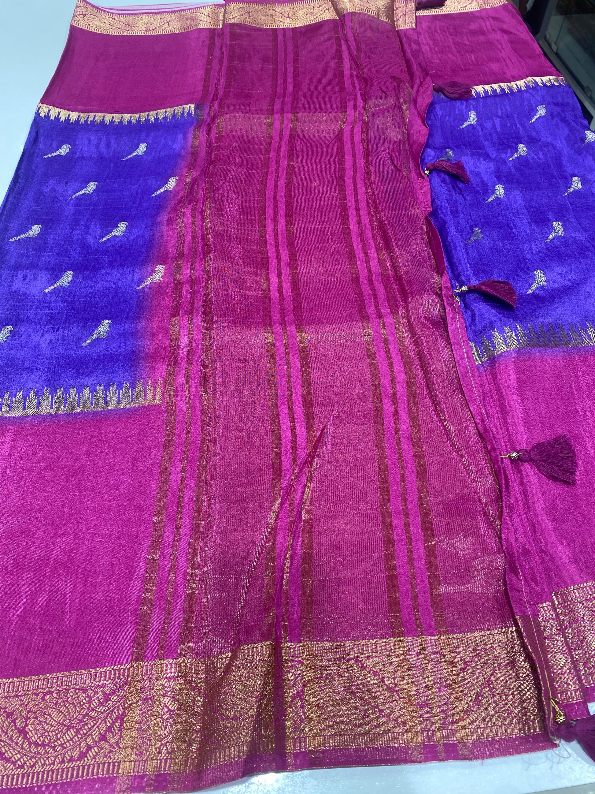 Designer Mysore Crepe Saree