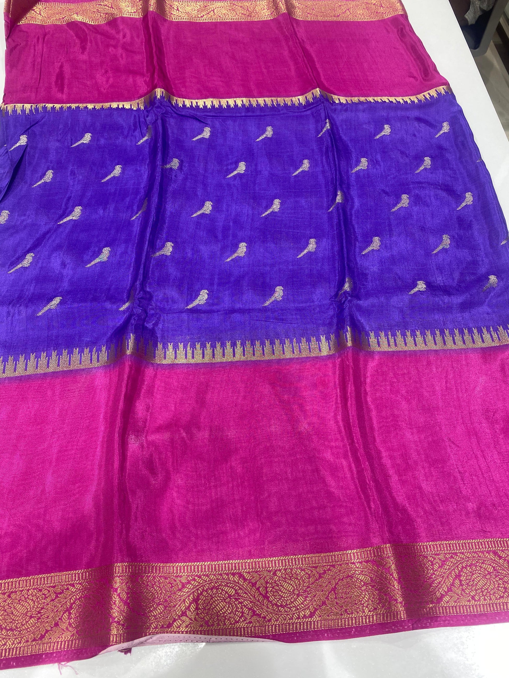 Designer Mysore Crepe Saree