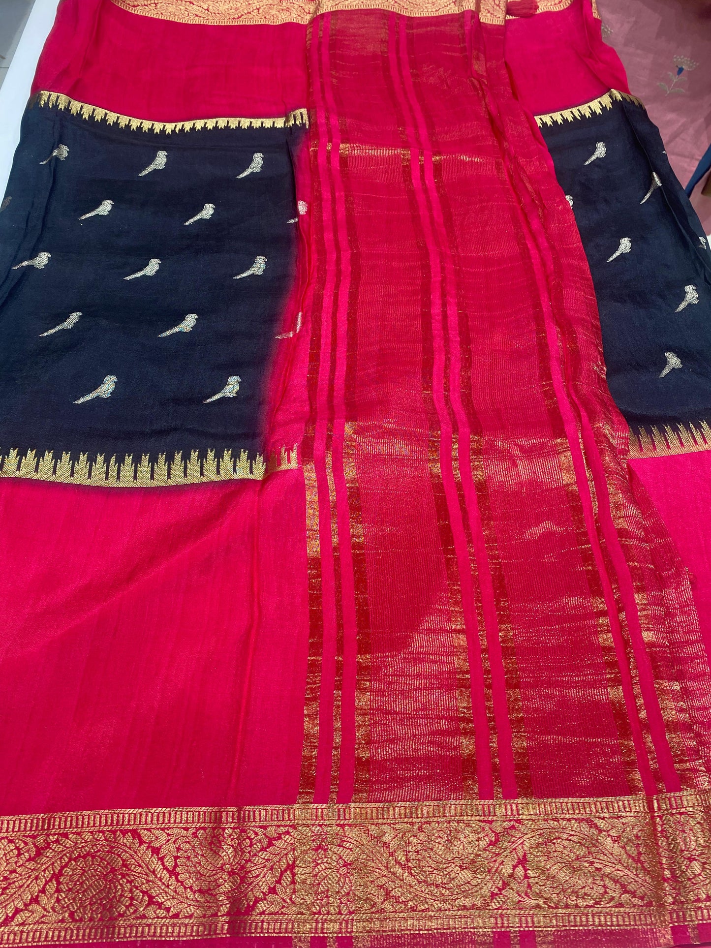 Designer Mysore Crepe Saree