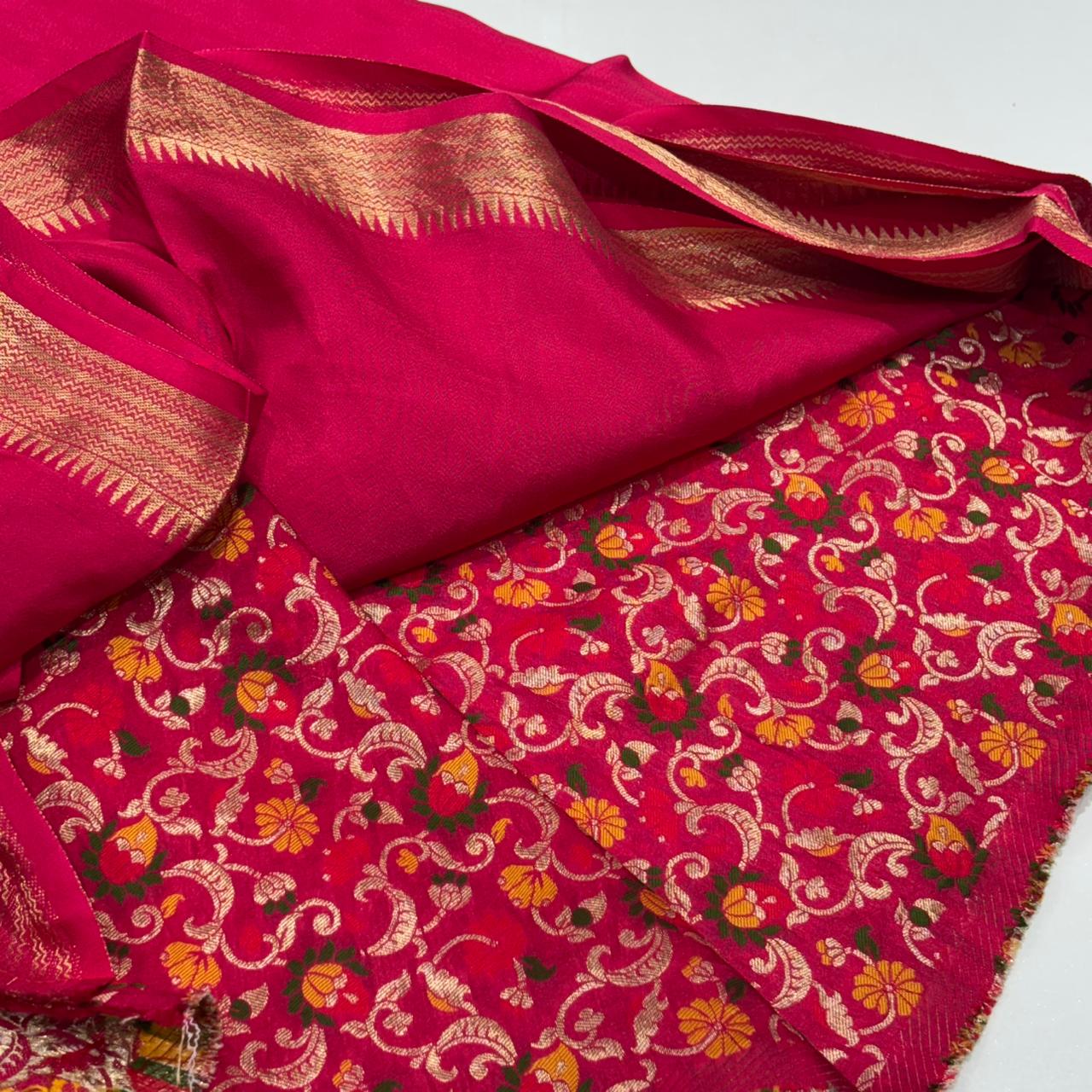 Semi Mysore Silk Saree