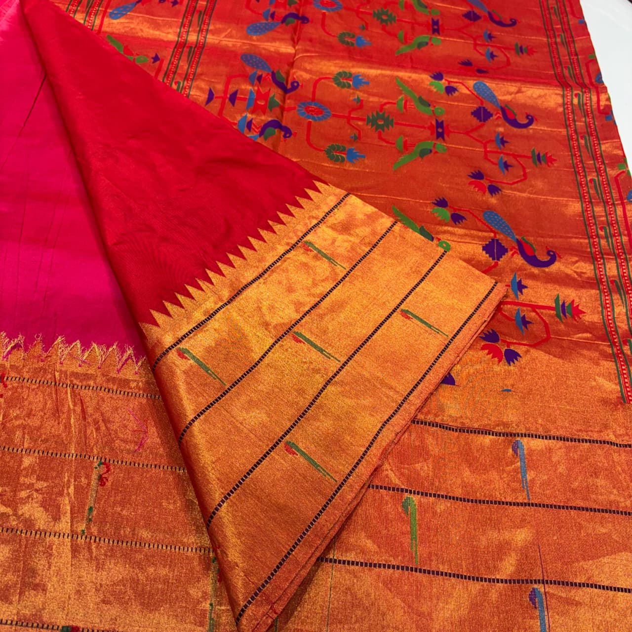 Pure Paithani Silk Saree