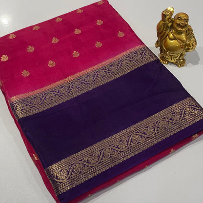 Designer Mysore Crepe Saree