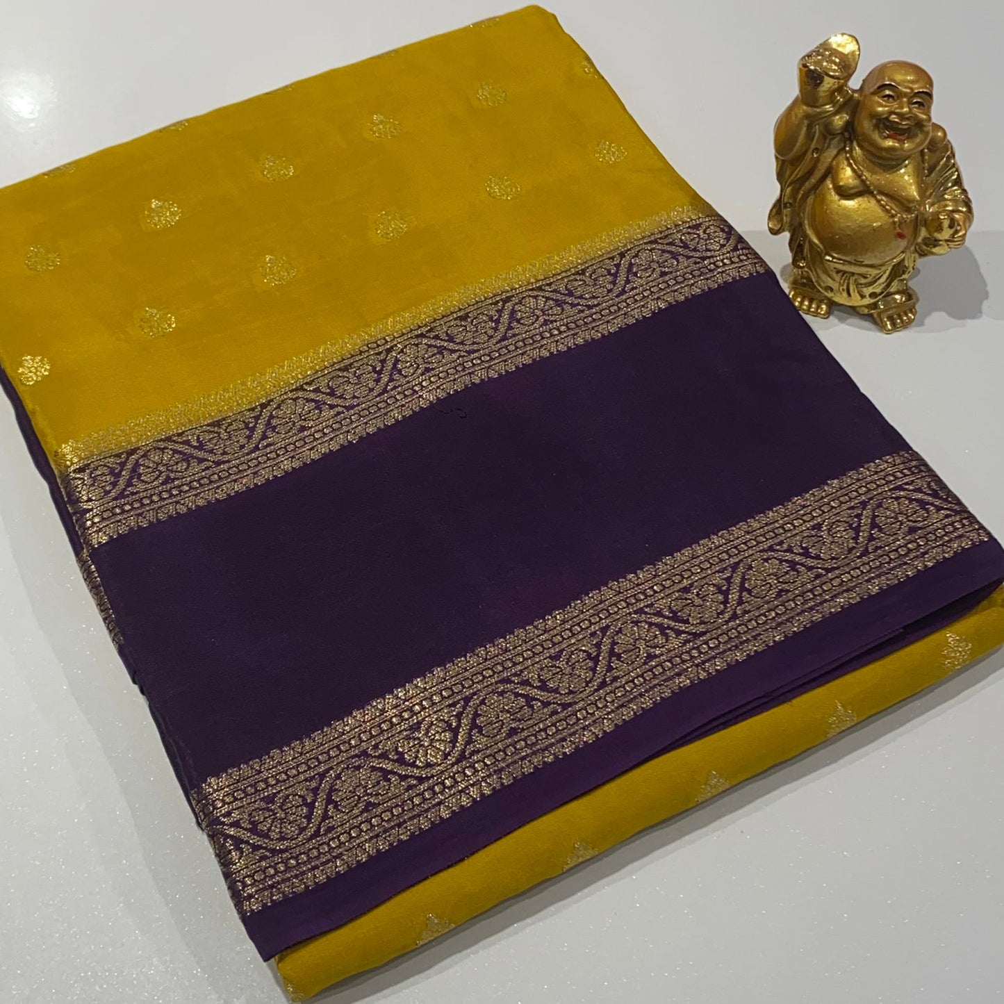 Designer Mysore Crepe Saree