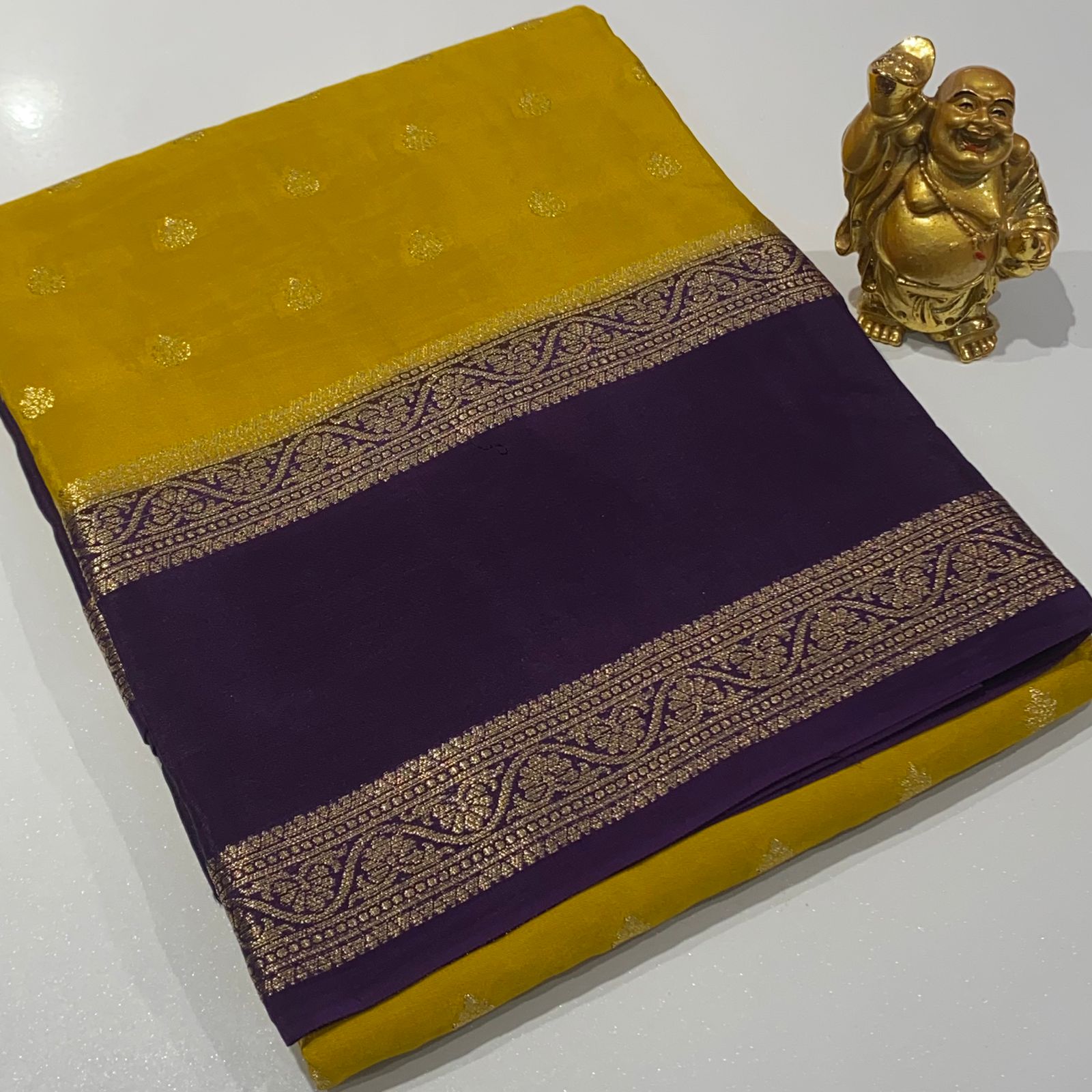 Designer Mysore Crepe Saree