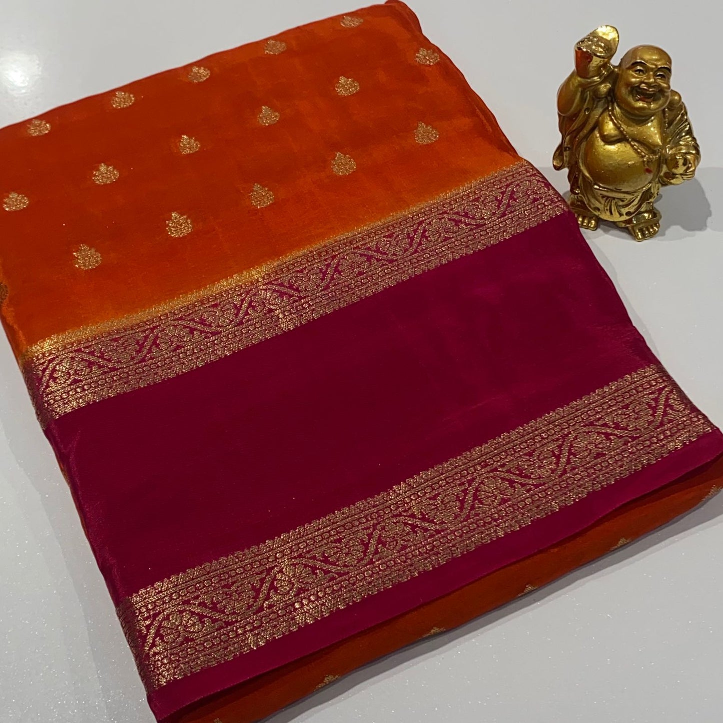 Designer Mysore Crepe Saree