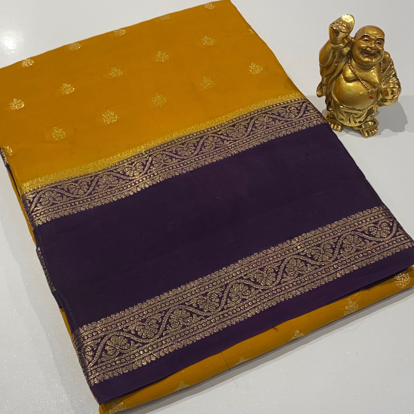 Designer Mysore Crepe Saree