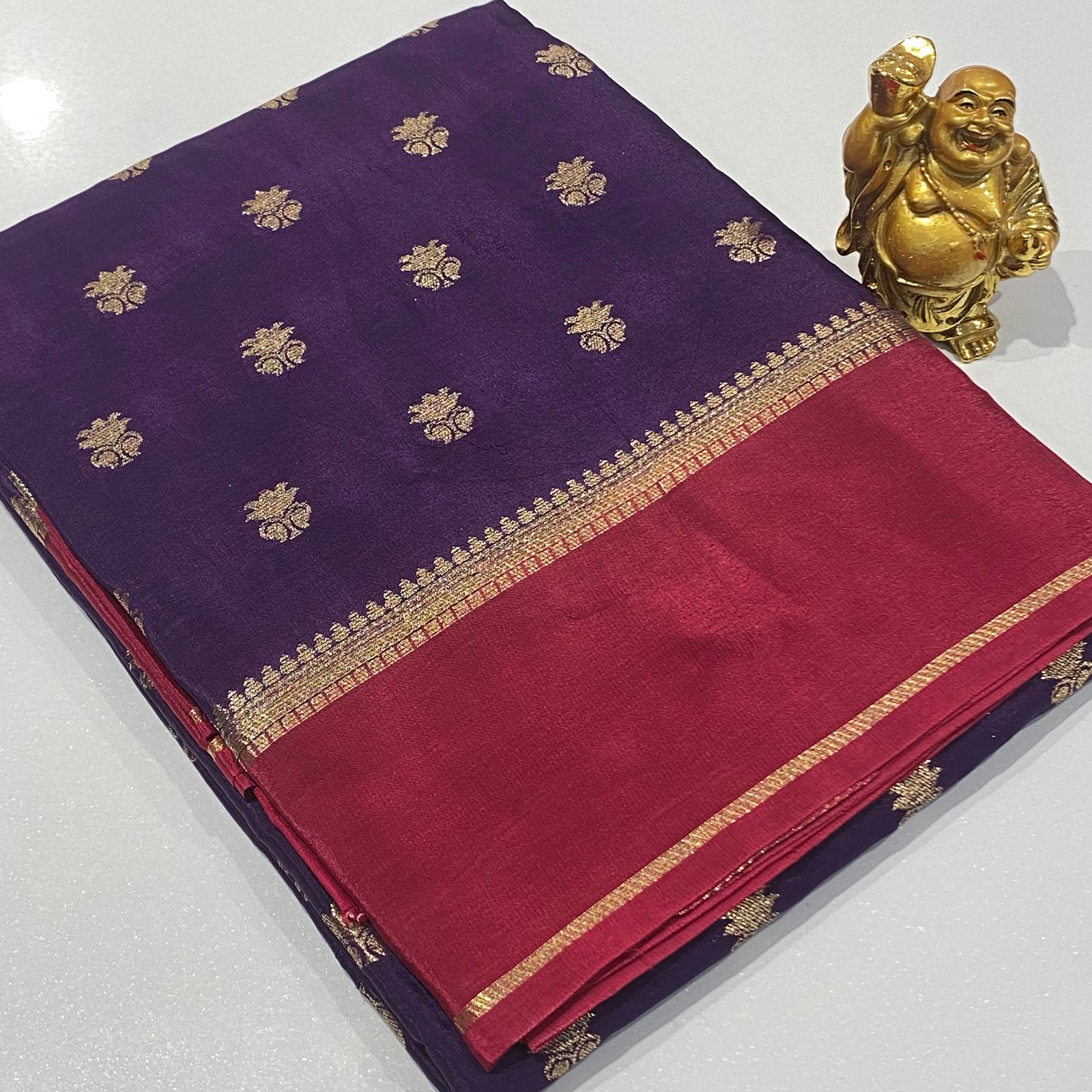 Designer Mysore Crepe Saree
