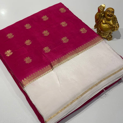 Designer Mysore Crepe Saree