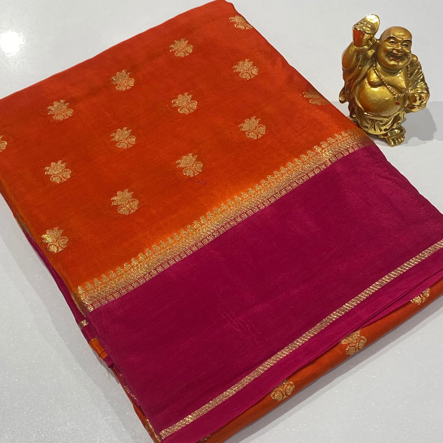 Designer Mysore Crepe Saree