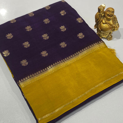 Designer Mysore Crepe Saree