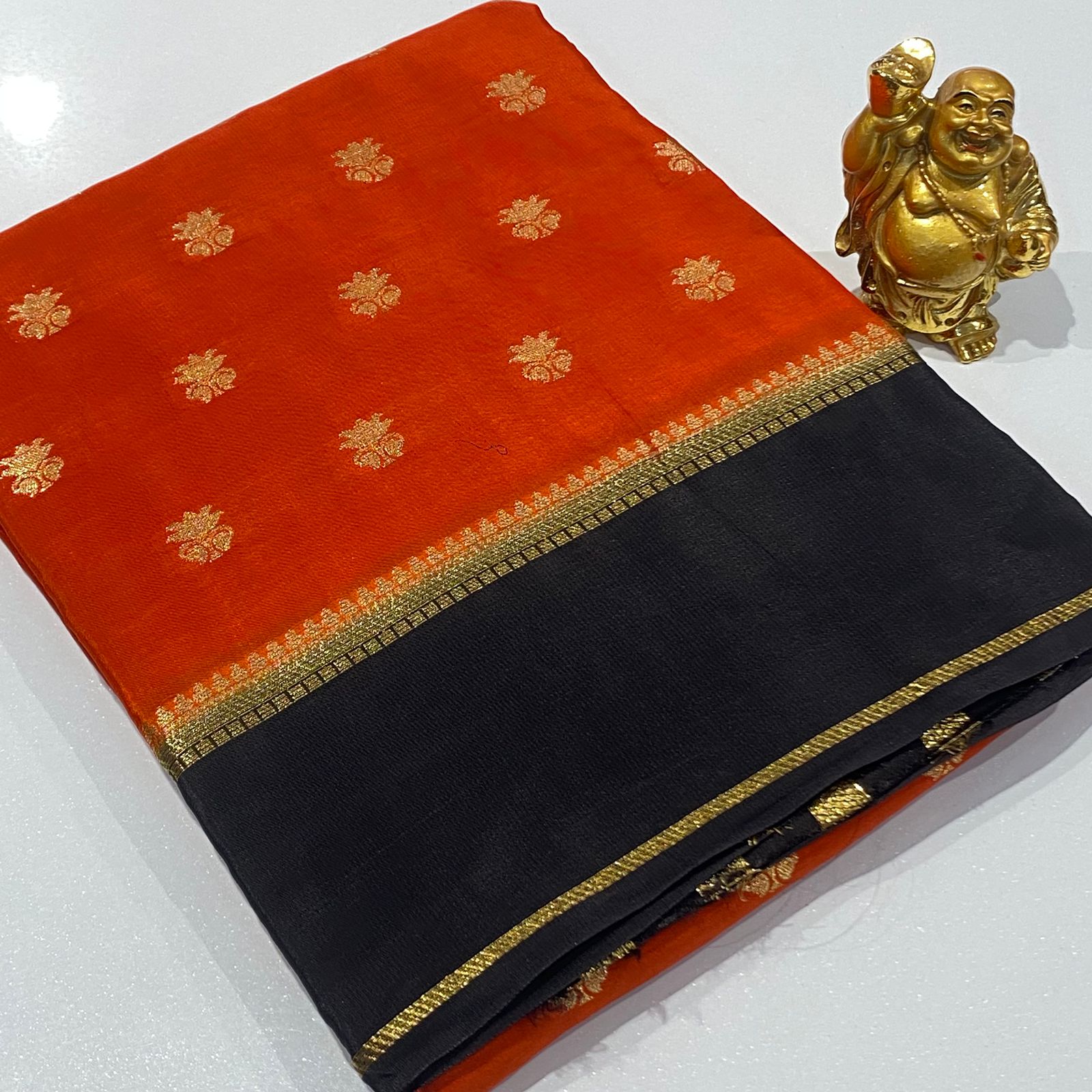 Designer Mysore Crepe Saree