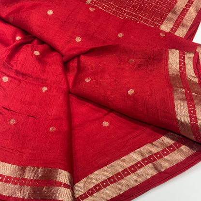 Мягкое хлопковое сари с принтом | Жаккардовое плетение