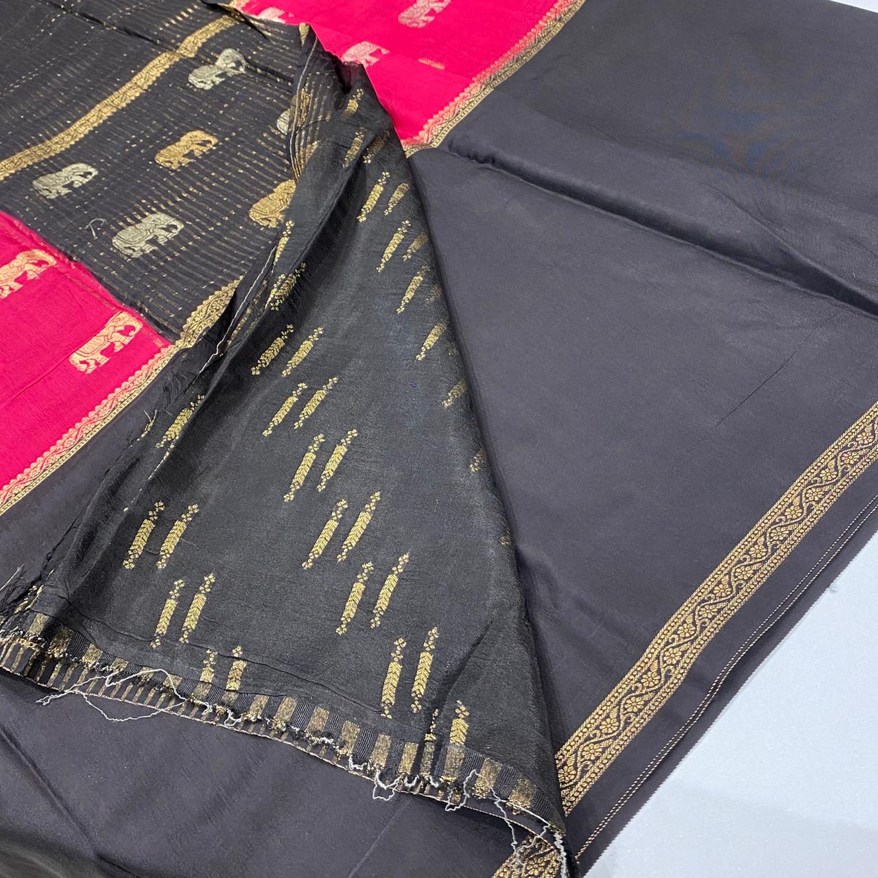 Designer Mysore Crepe Saree