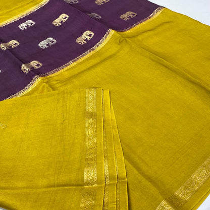 Designer Mysore Crepe Saree