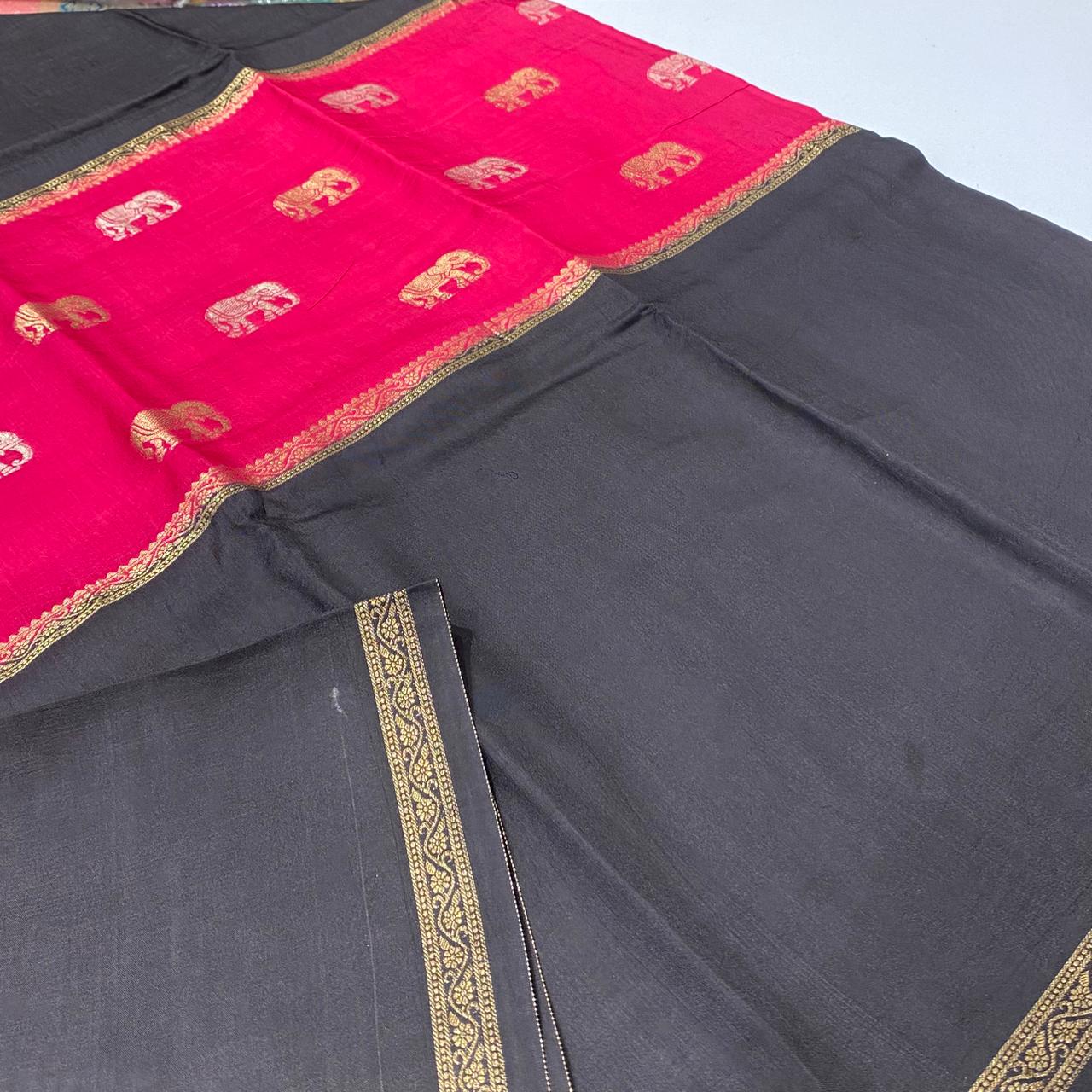 Designer Mysore Crepe Saree