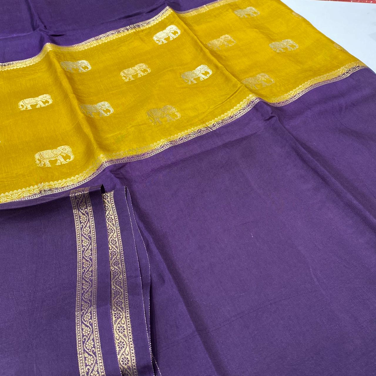 Designer Mysore Crepe Saree