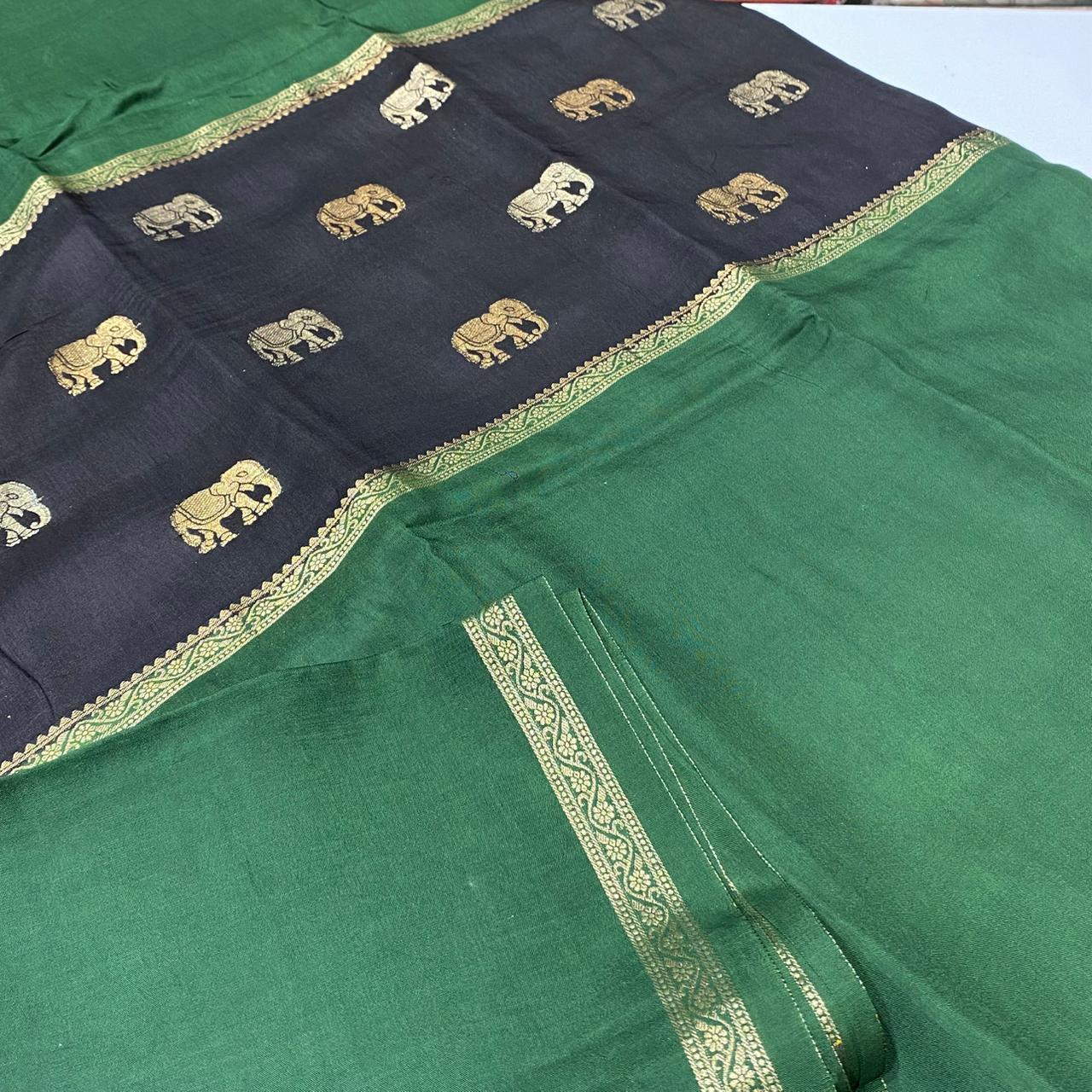 Designer Mysore Crepe Saree