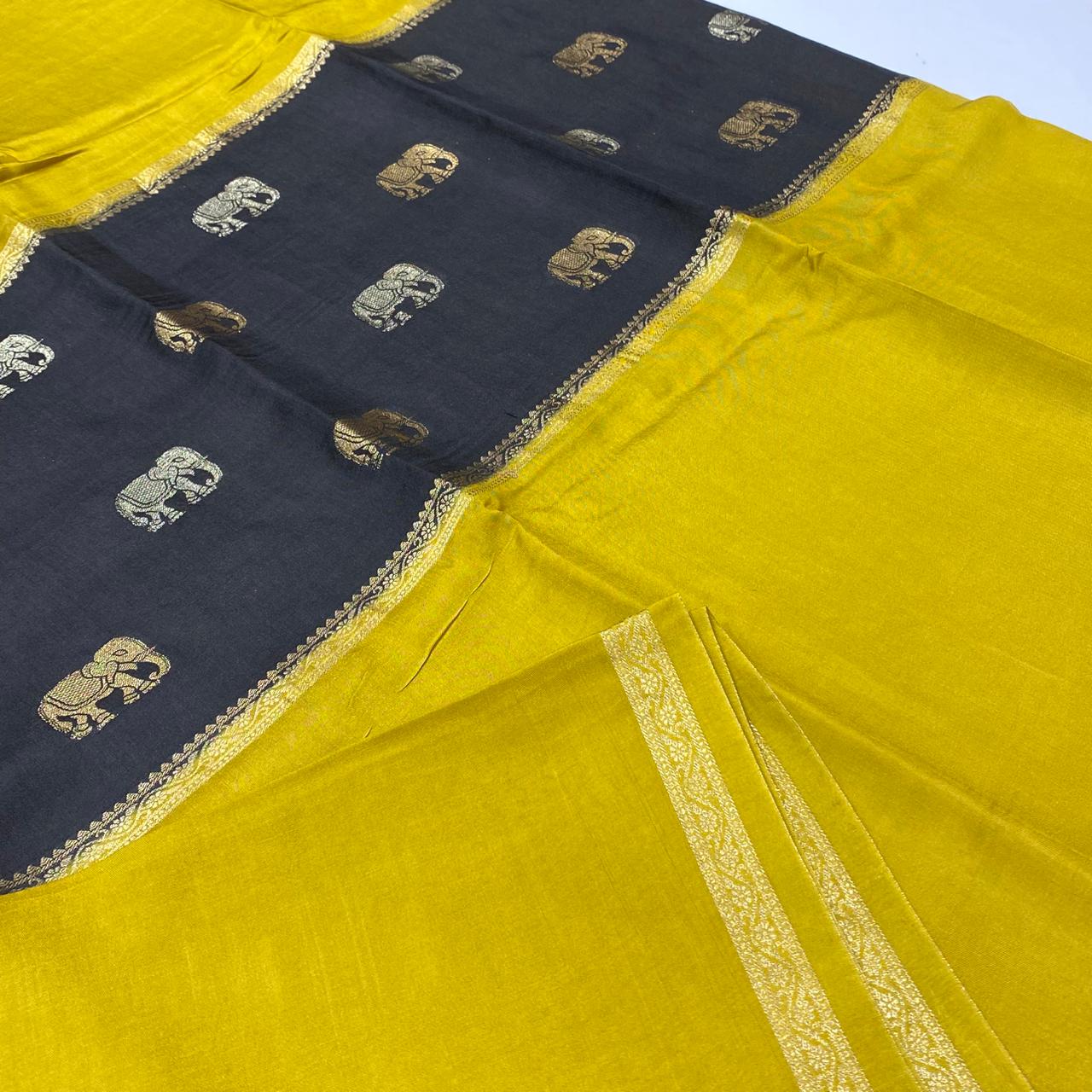 Designer Mysore Crepe Saree