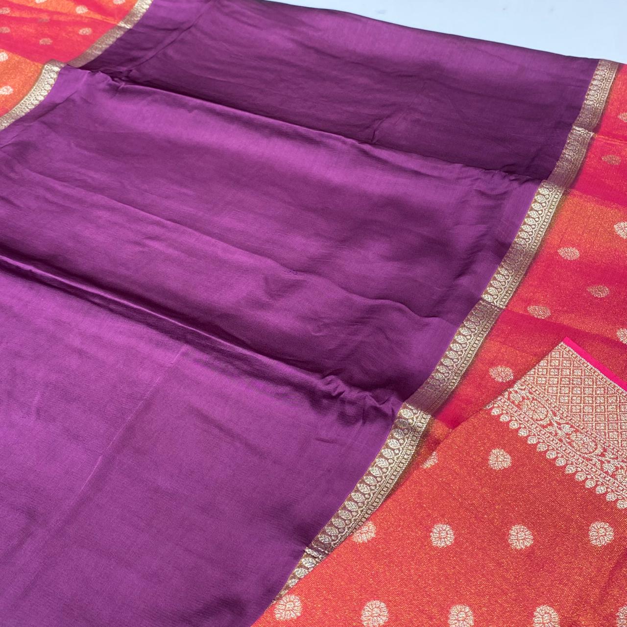 Designer Mysore Crepe Saree