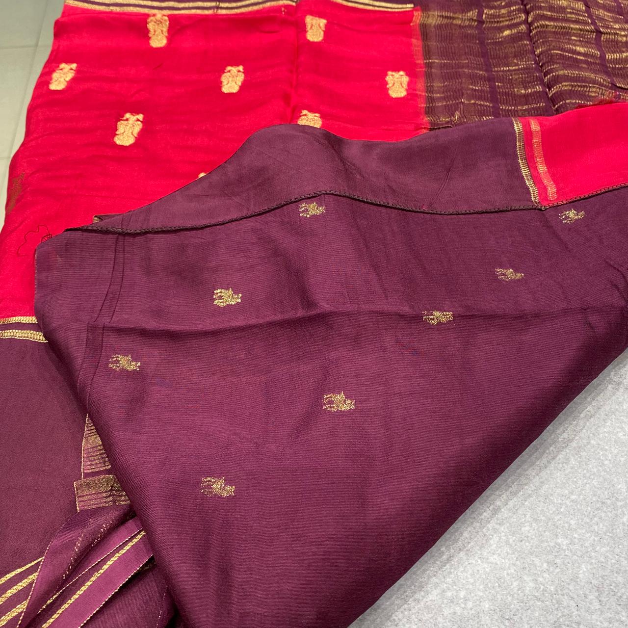 Designer Mysore Crepe Saree