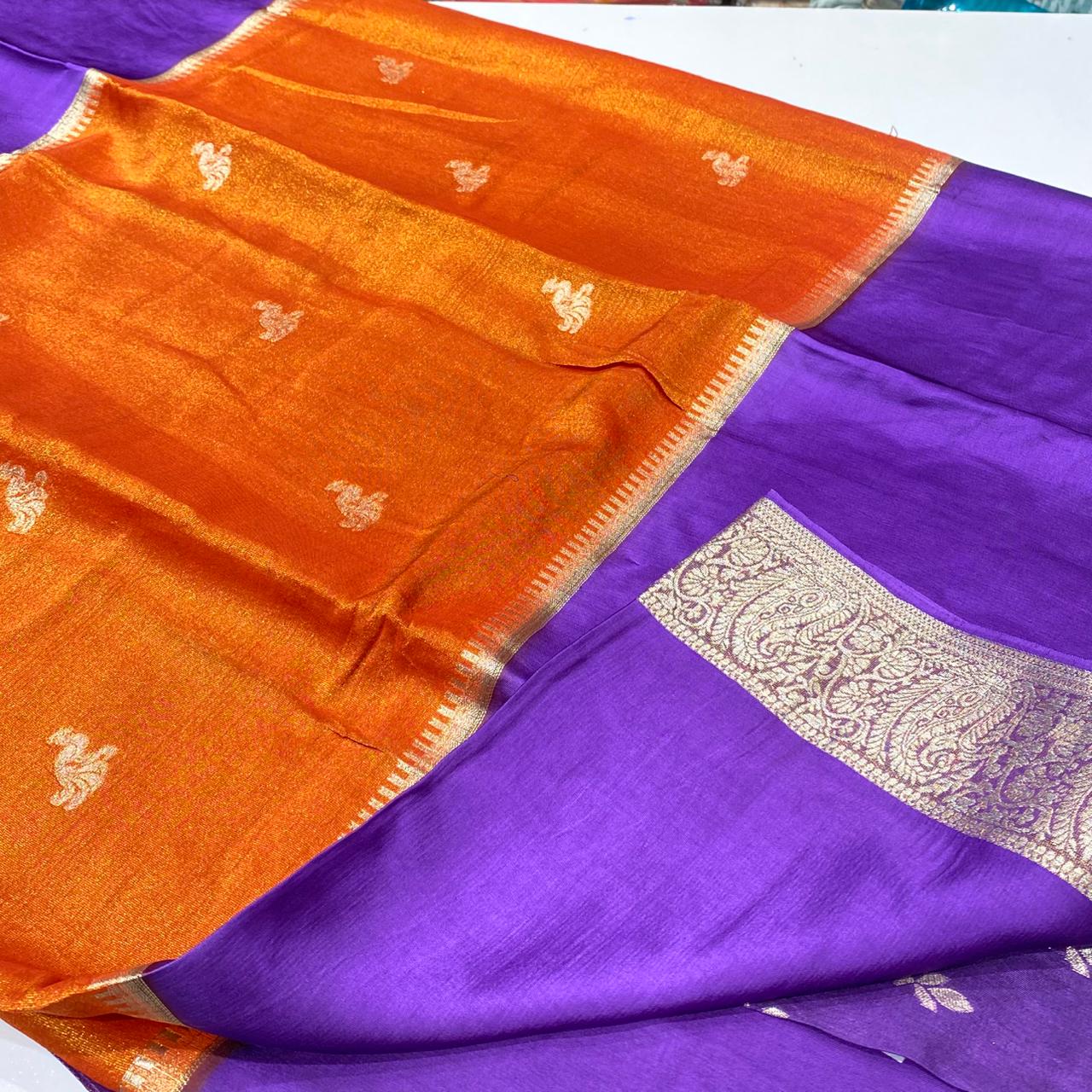 Designer Mysore Crepe Saree