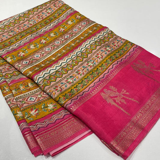 Designer Mysore Crepe Saree