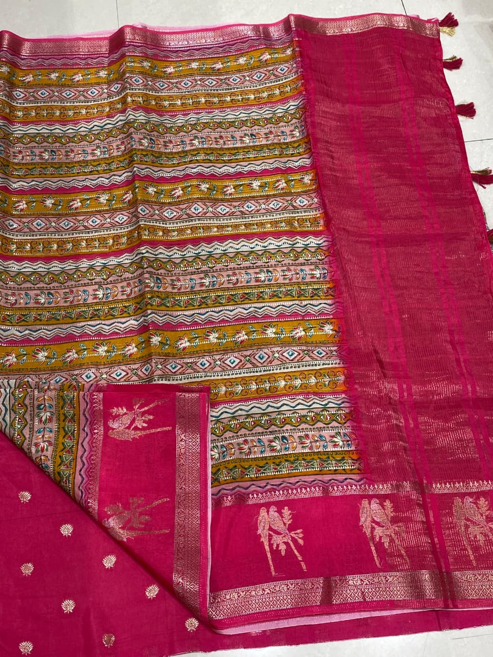 Designer Mysore Crepe Saree