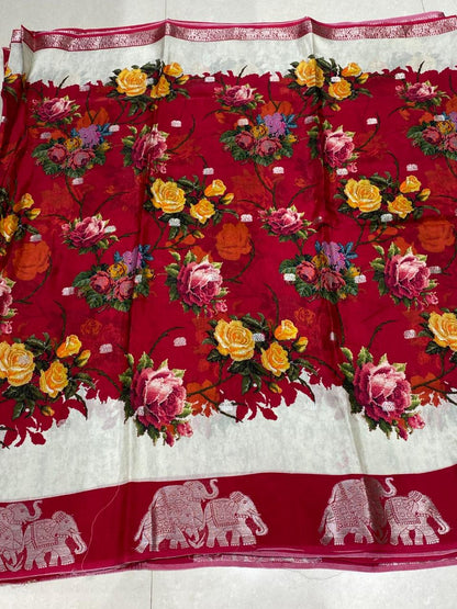 Designer Mysore Crepe Saree