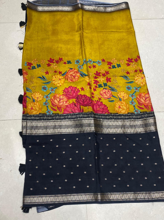 Designer Mysore Crepe Saree