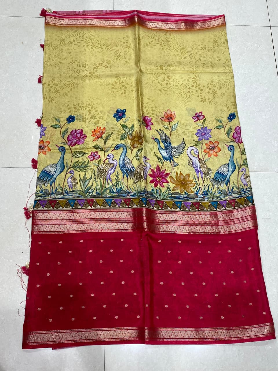 Designer Mysore Crepe Saree