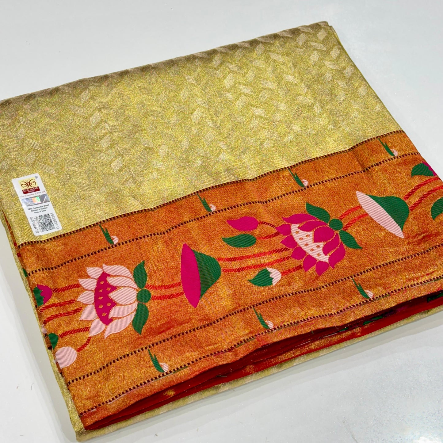 Pure Silk Tissue Paithani Saree