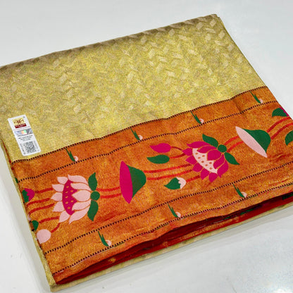 Pure Silk Tissue Paithani Saree