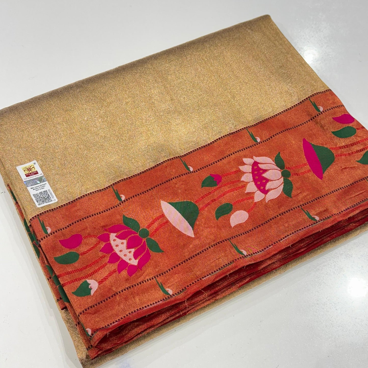 Pure Silk Tissue Paithani Saree