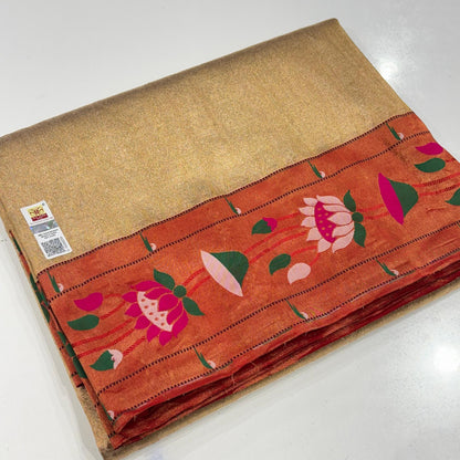 Pure Silk Tissue Paithani Saree