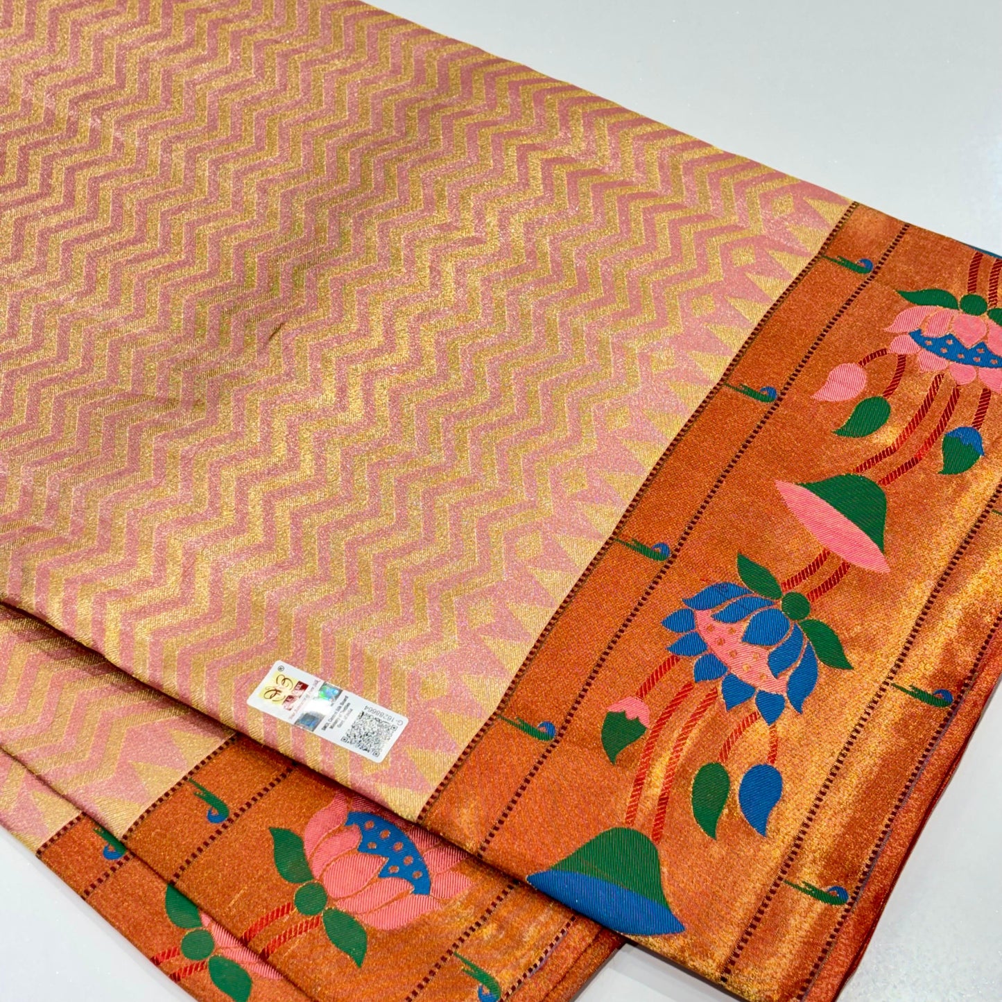 Pure Silk Tissue Paithani Saree