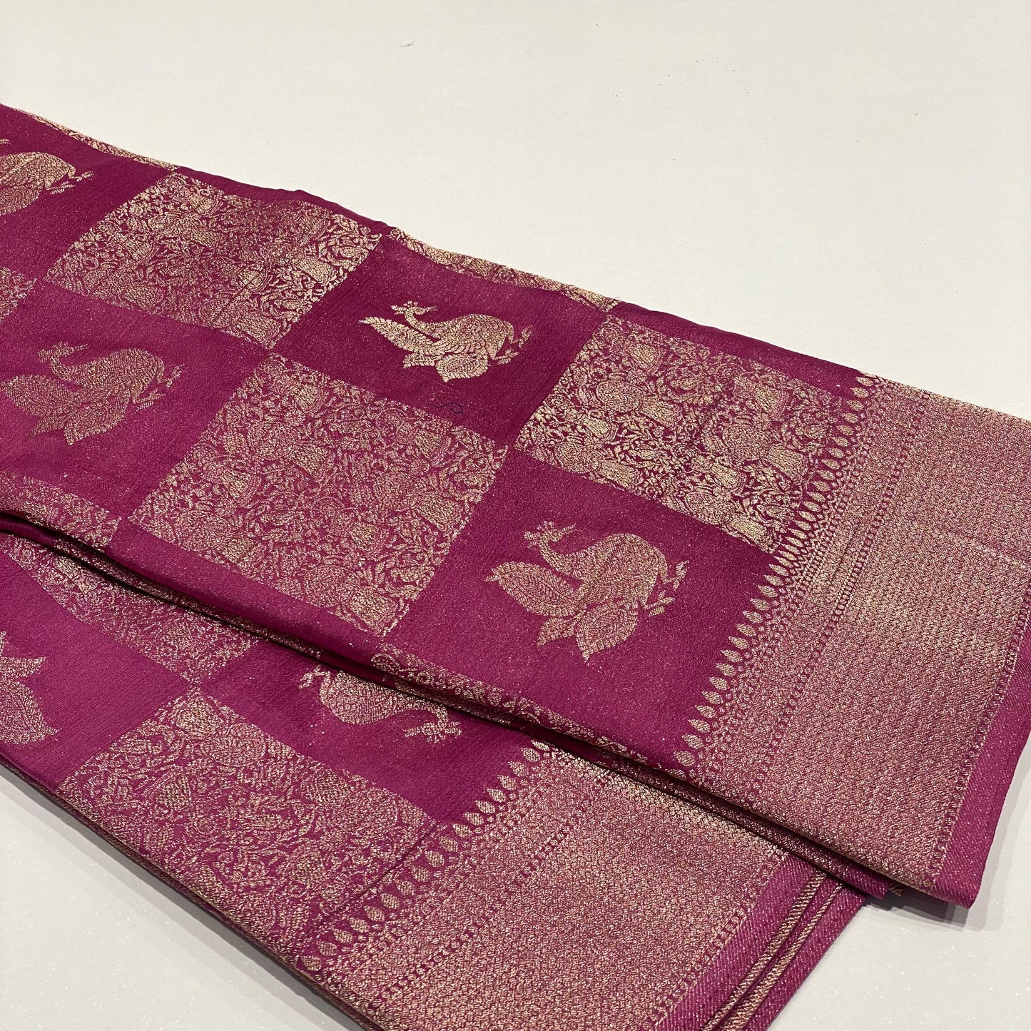 Wrinkle Chiffon Banarasi Sarees