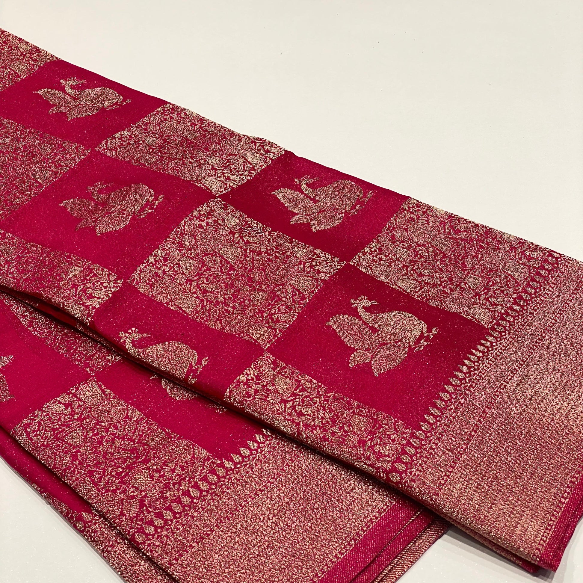 Wrinkle Chiffon Banarasi Sarees
