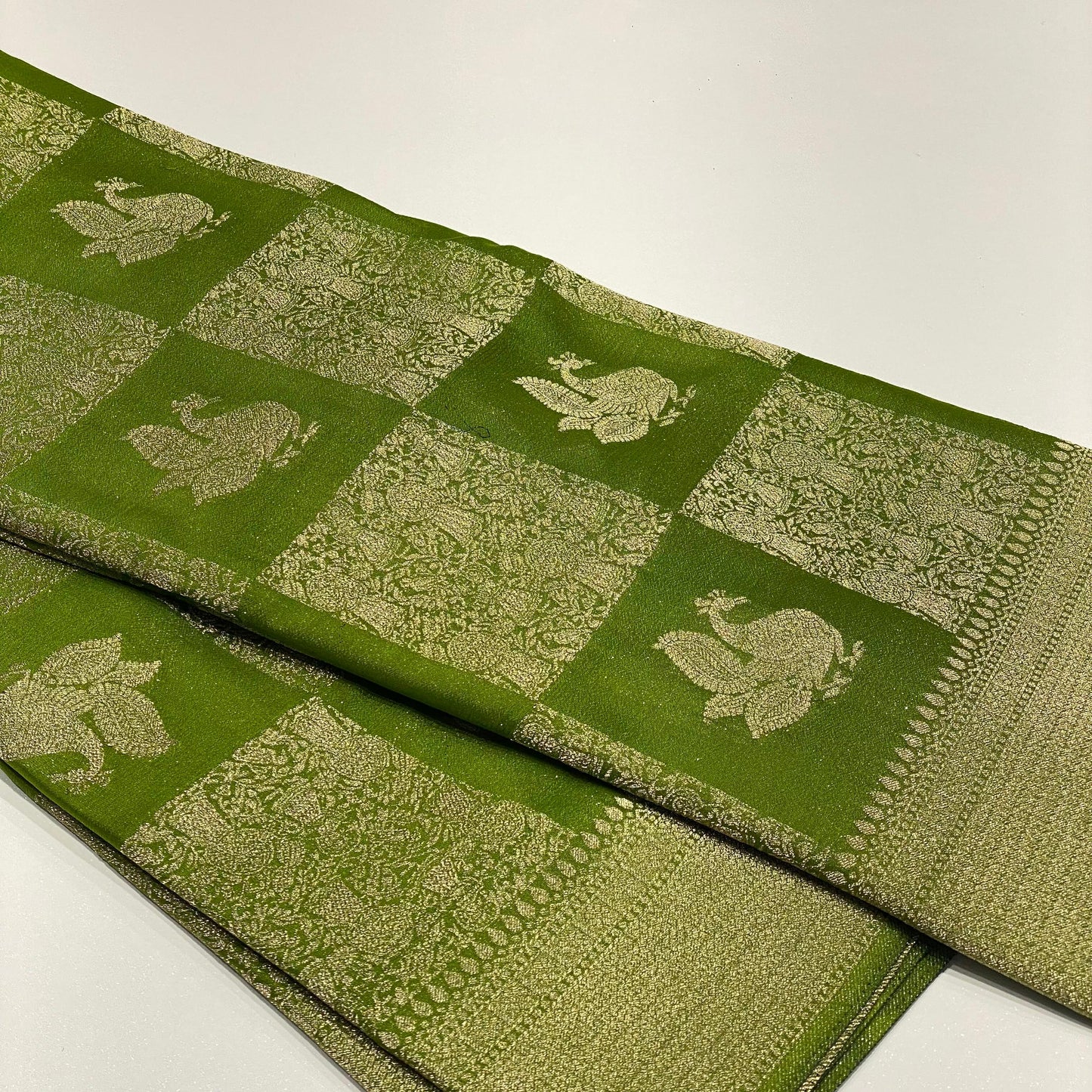 Wrinkle Chiffon Banarasi Sarees