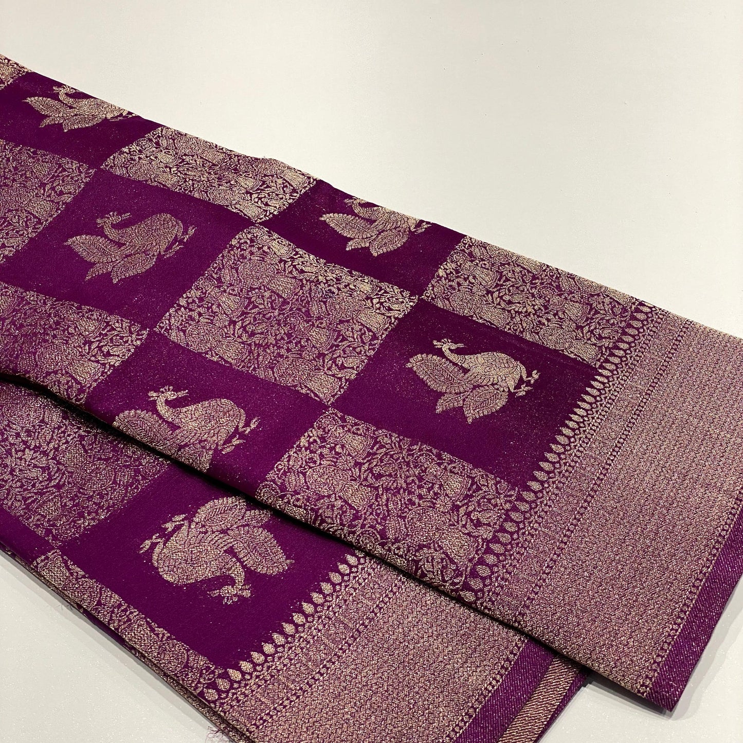 Wrinkle Chiffon Banarasi Sarees