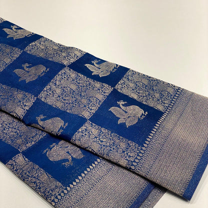 Wrinkle Chiffon Banarasi Sarees